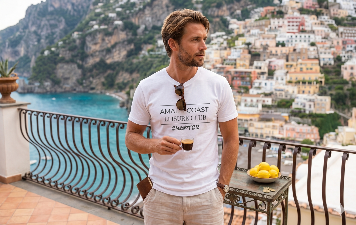 Amalfi Coast Leisure Club Chapter | Premium Cotton Tee